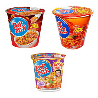 WHOLESALE Pop Mie Cup Bundle of 12 x @75GR | 1 Carton Mix Flavors |  Instant Noodle