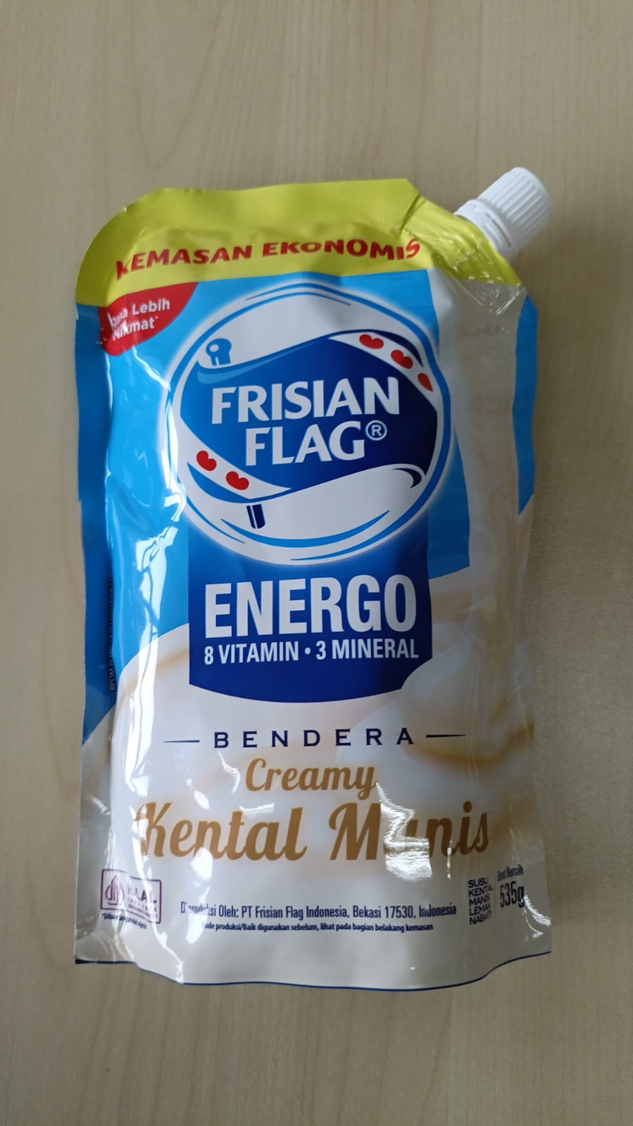 Condensed Milk Frisian Flag | Susu Bendera Pouch Kental Manis 535g | Frisian Flag