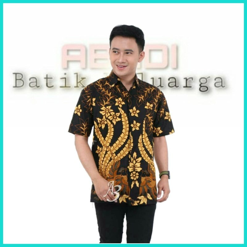 Kemeja batik pendek pria jumbo M,L,XL,XXL,XXXL,XXXXL,XXXXXL