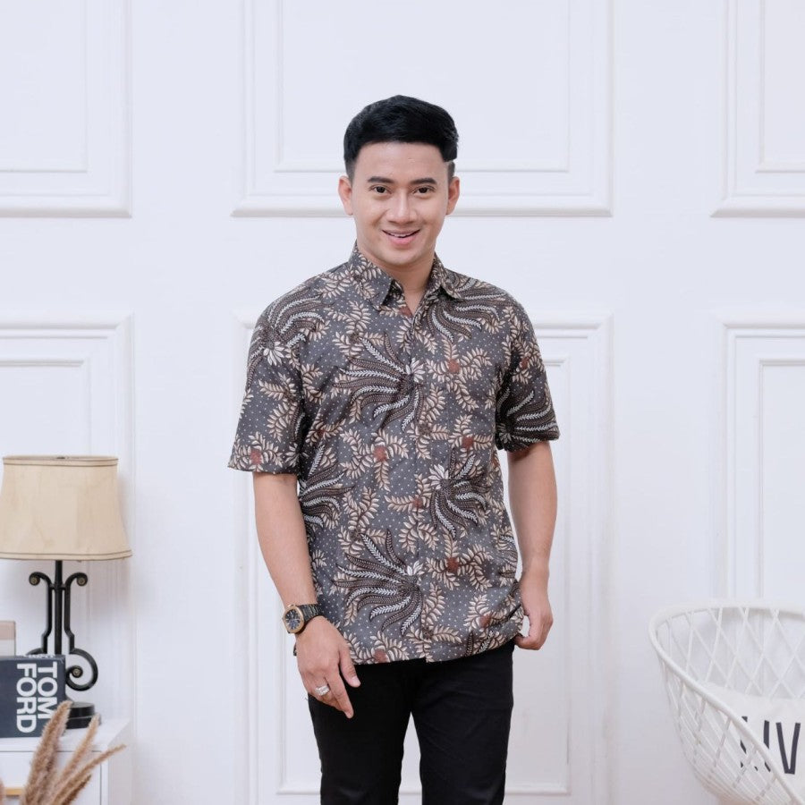 Kemeja batik pria lengan pendek grosir kemeja