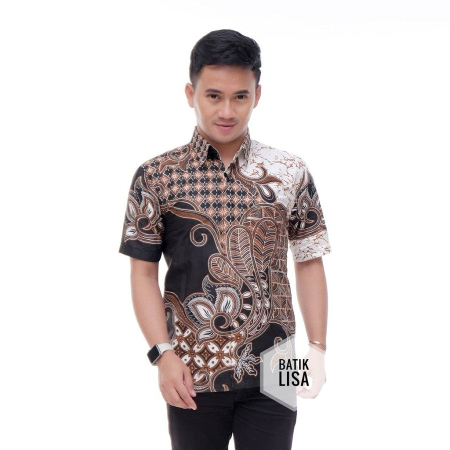 Kemeja batik pria lengan pendek grosir kemeja