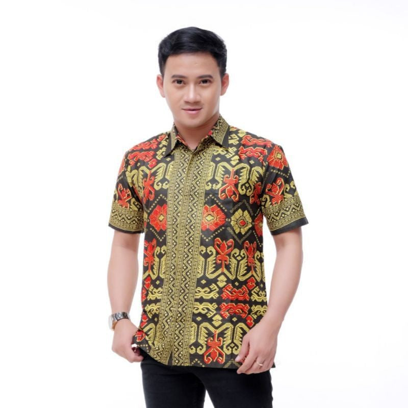 Kemeja batik pria lengan pendek grosir kemeja
