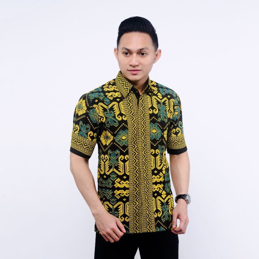 Hem batik pria lengan pendek seragam