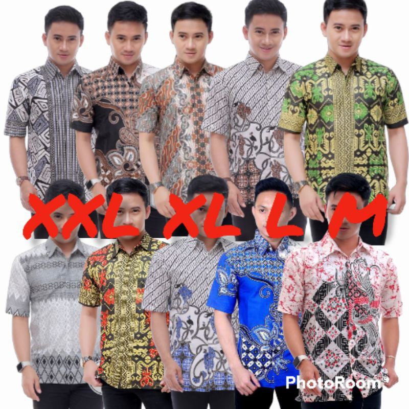 Hem batik pria lengan pendek seragam