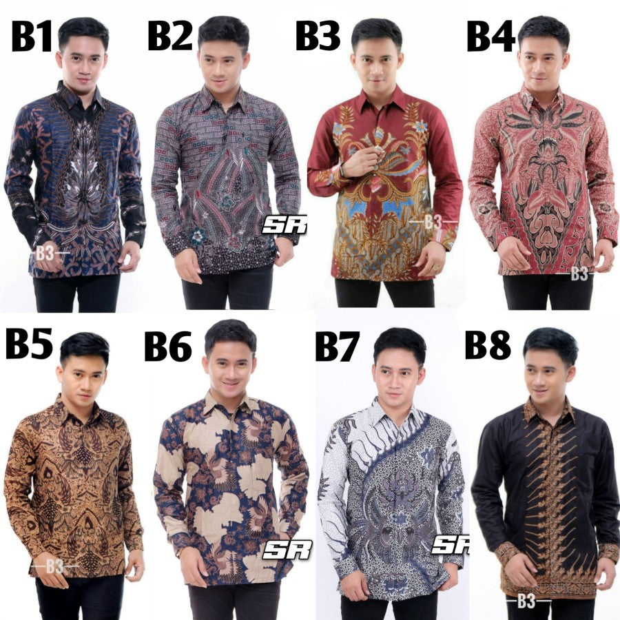 Kemeja Batik Pria Lengan Panjang // Kemeja Kantor // Kemeja Kondangan