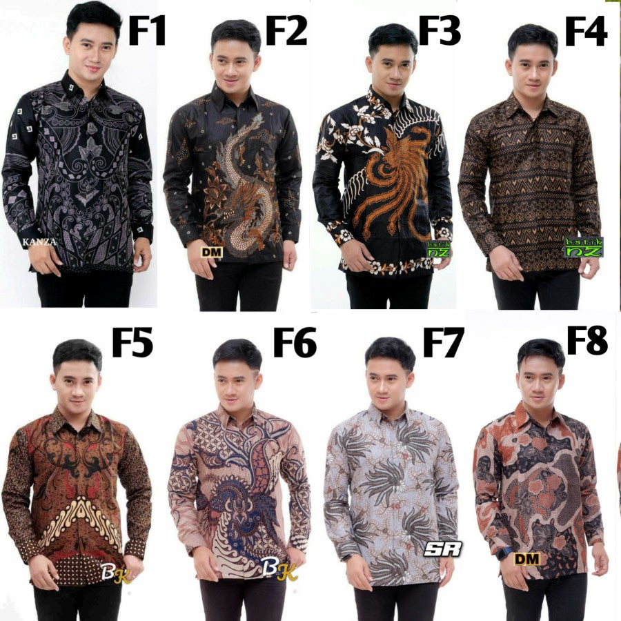 Kemeja Batik Pria Lengan Panjang // Kemeja Kantor // Kemeja Kondangan