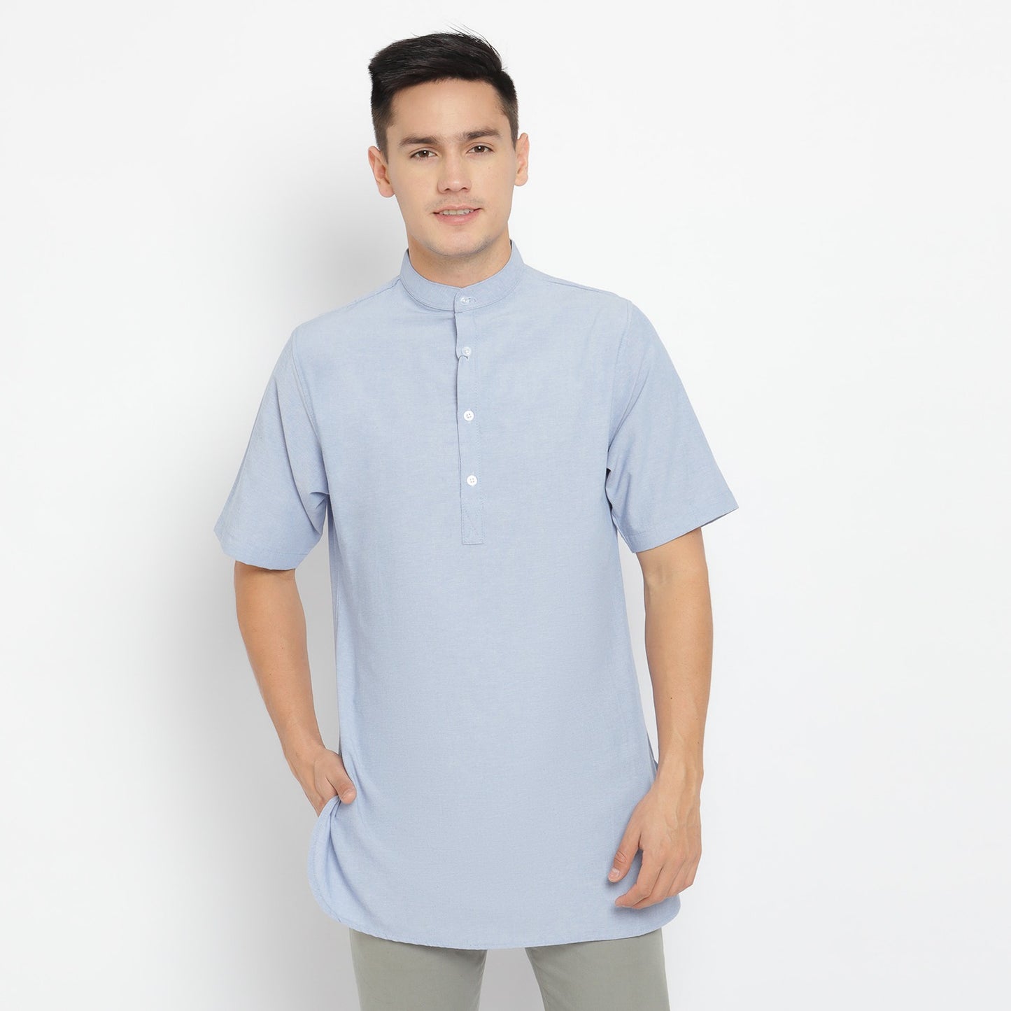 Baju Koko Kurta Pria Ankara - Toraformen Lengan Pendek Premium Katun