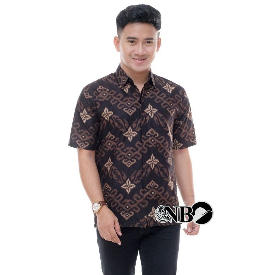 KEMEJA BATIK PRIA LENGAN PENDEK MODERN TERBARU KATUN PRIMA M L XL XXL