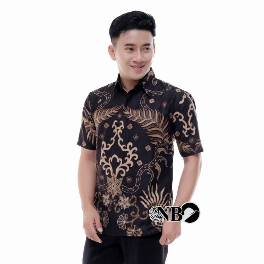 KEMEJA BATIK PRIA LENGAN PENDEK MODERN TERBARU KATUN PRIMA M L XL XXL