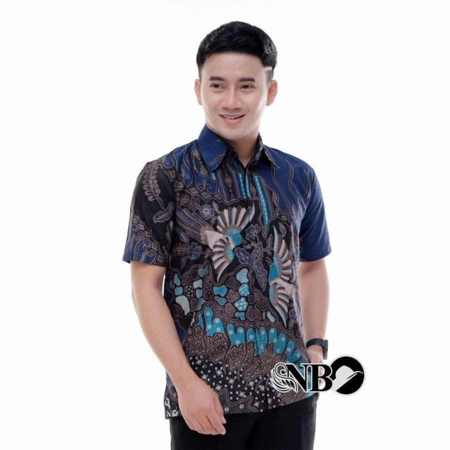 KEMEJA BATIK PRIA LENGAN PENDEK MODERN TERBARU KATUN PRIMA M L XL XXL