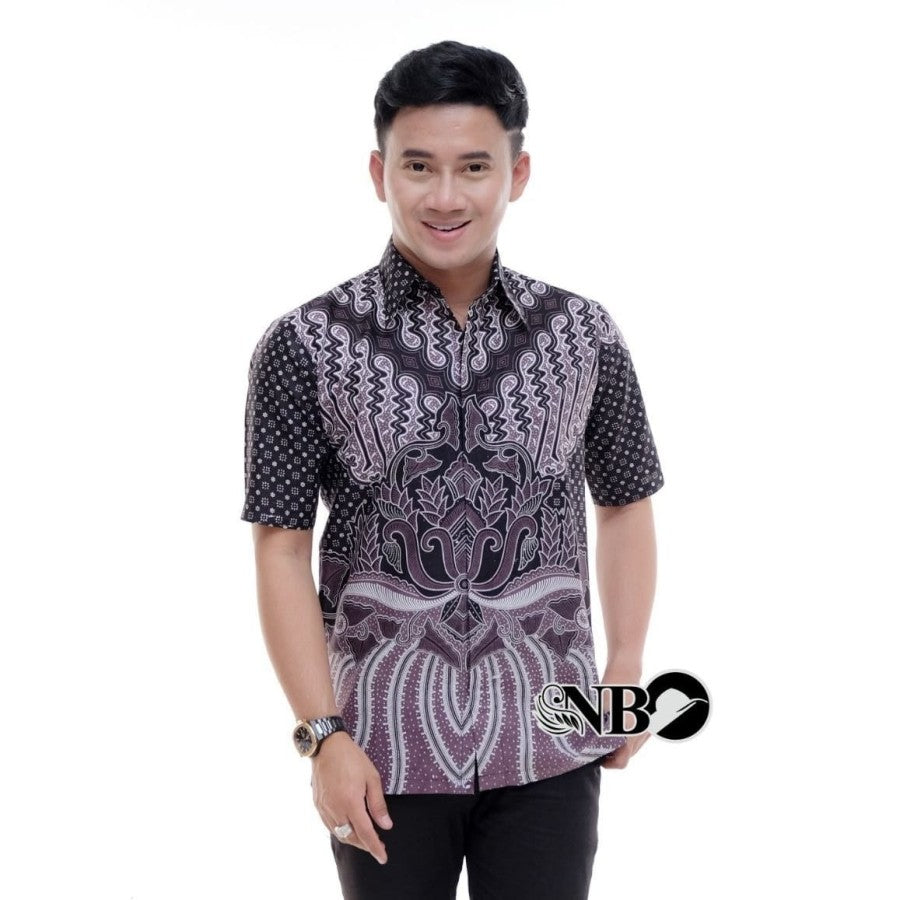 KEMEJA BATIK PRIA LENGAN PENDEK MODERN TERBARU KATUN PRIMA M L XL XXL