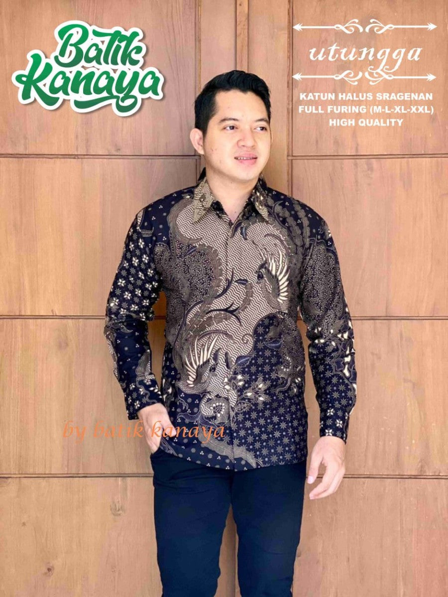 Baju Batik Pria UTUNGGA By Kanaya Lapis Furing Halus