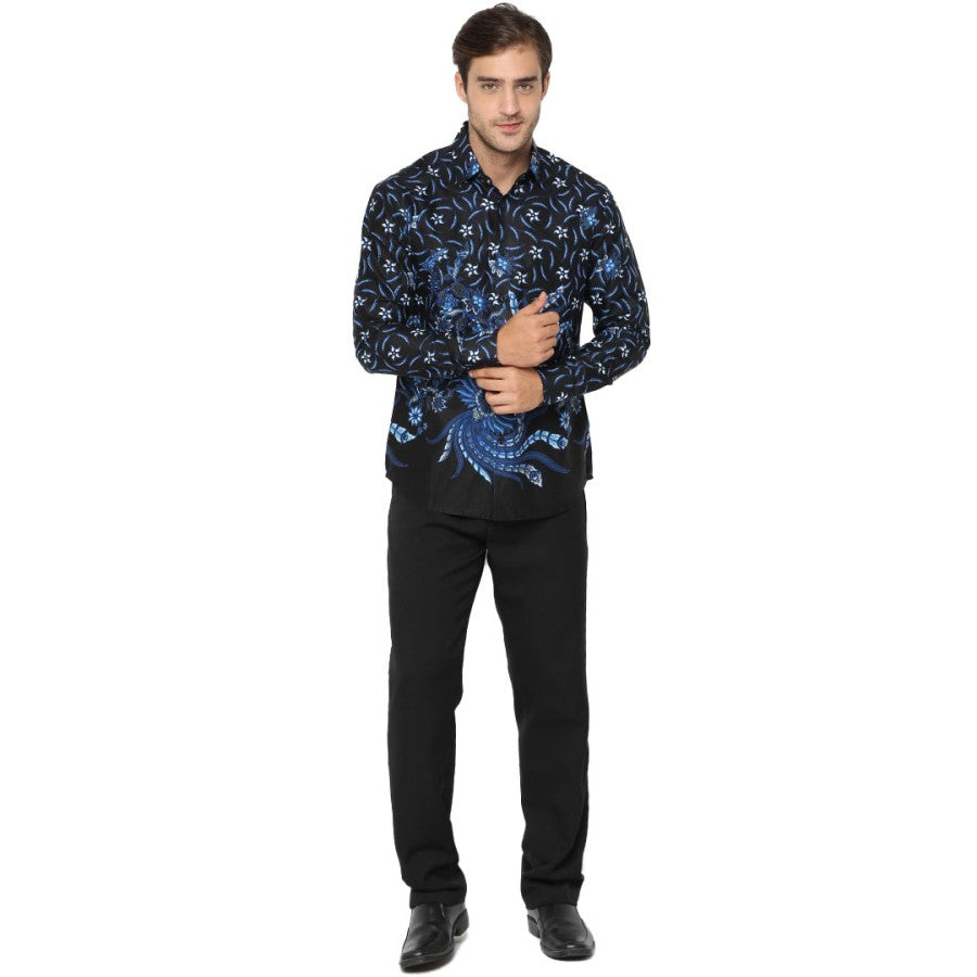 Kemeja Batik Slimfit Pria Lengan Panjang Slim Fit Agrapana Abhitah