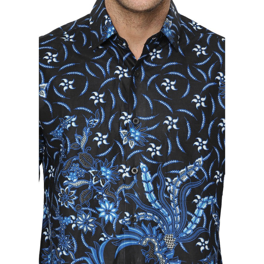 Kemeja Batik Slimfit Pria Lengan Panjang Slim Fit Agrapana Abhitah