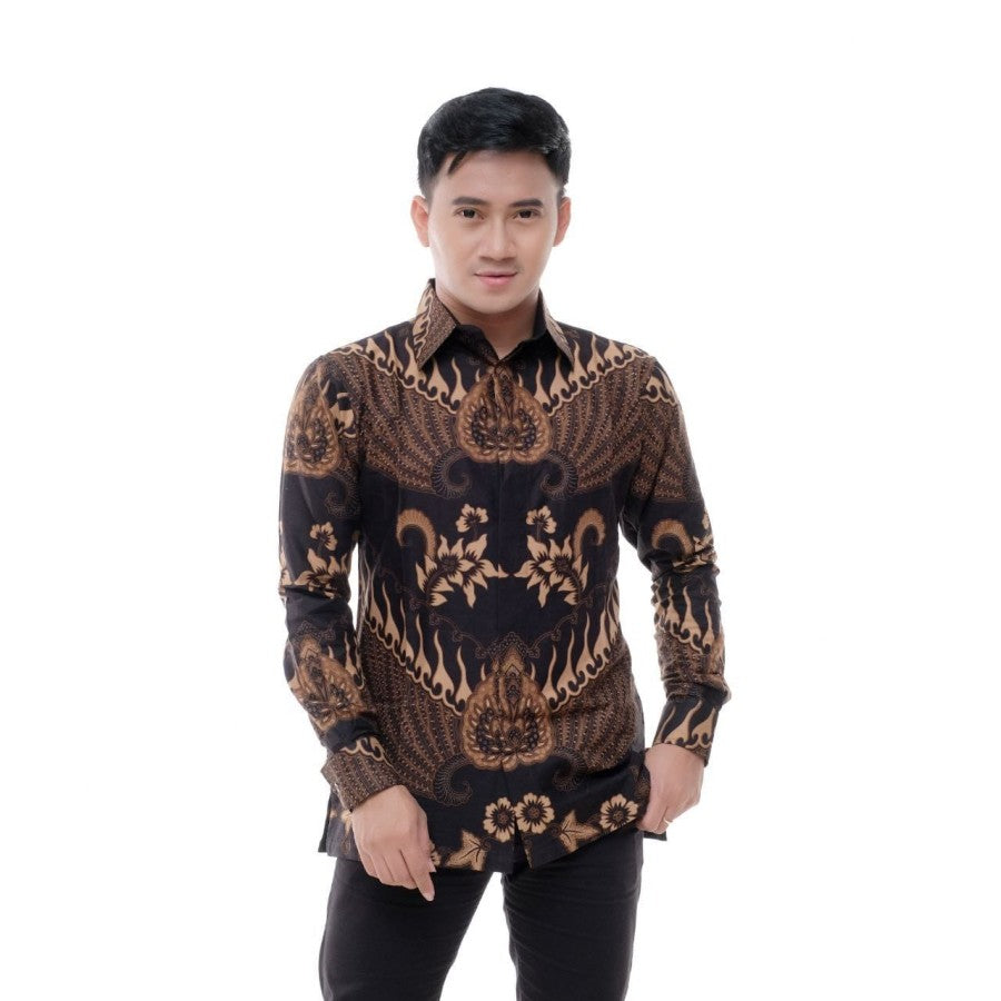 Kemeja Batik Pria M L XL XXL - Baju Batik Pria Lengan Panjang