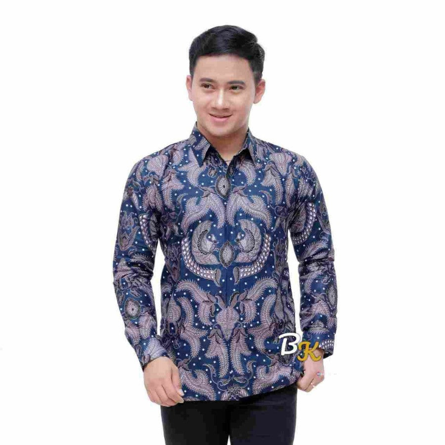 Kemeja Batik Pria M L XL XXL - Baju Batik Pria Lengan Panjang