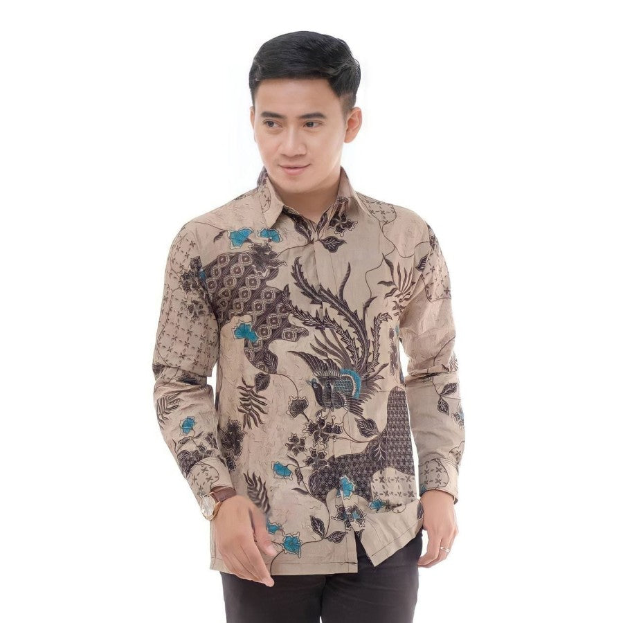 Kemeja Batik Pria M L XL XXL - Baju Batik Pria Lengan Panjang