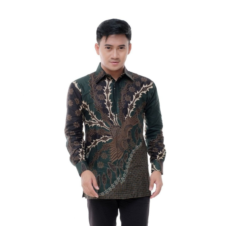 Kemeja Batik Pria M L XL XXL - Baju Batik Pria Lengan Panjang