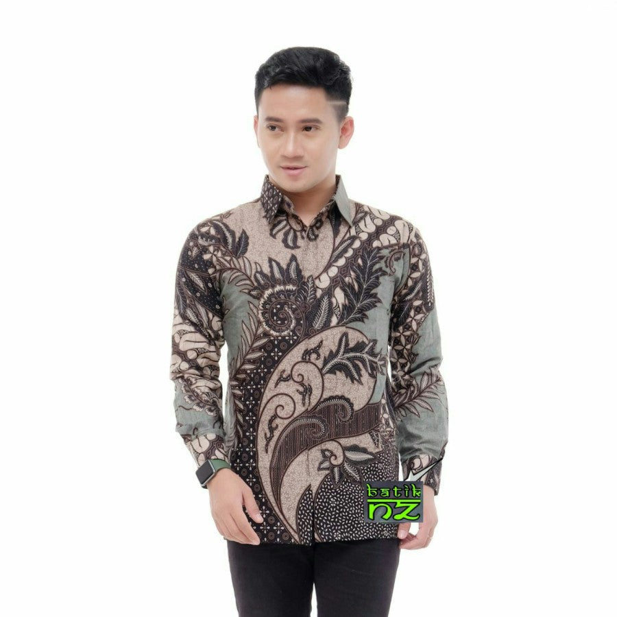 Kemeja Batik Pria M L XL XXL - Baju Batik Pria Lengan Panjang
