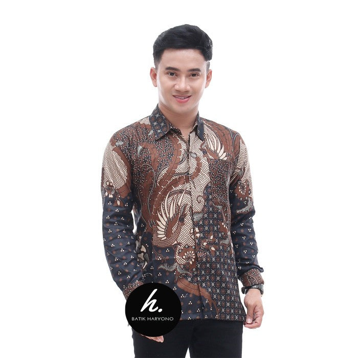 Baju Kemeja Batik Pria Lengan Panjang Mewah Terbaru Buat Kondangan