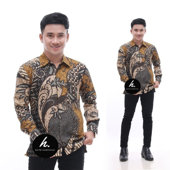 Baju Kemeja Batik Pria Lengan Panjang Mewah Terbaru Buat Kondangan