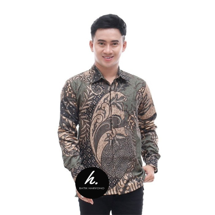 Baju Kemeja Batik Pria Lengan Panjang Mewah Terbaru Buat Kondangan