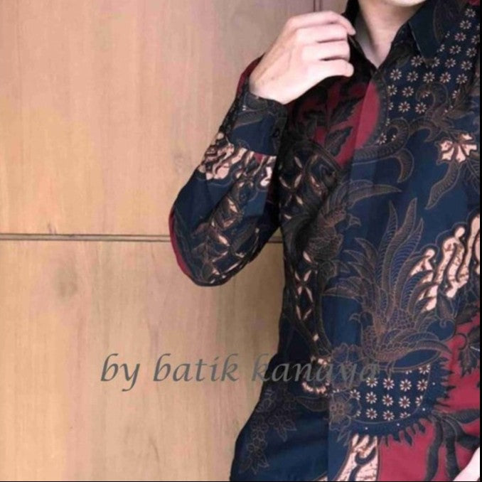 Baju Batik Pria Modern JAYANEGARA Lengan Panjang Reguler Fit Furing