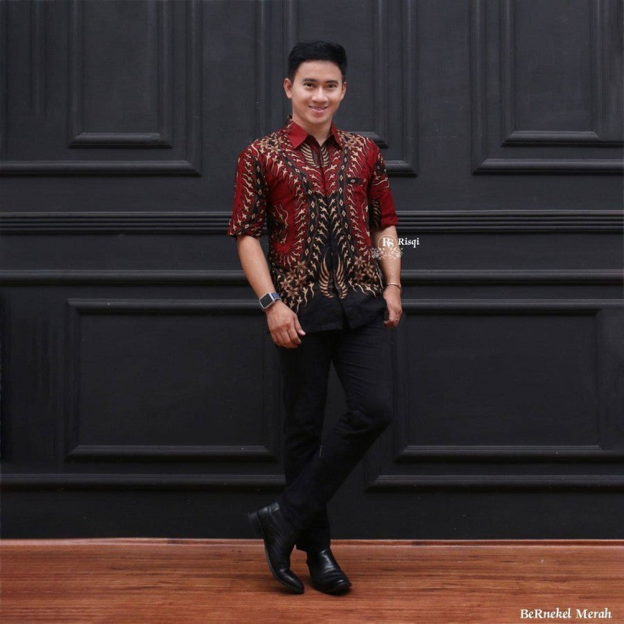 Kemeja Batik Pria Murah Lengan Pendek | Baju Batik Pria | Kemeja Pria