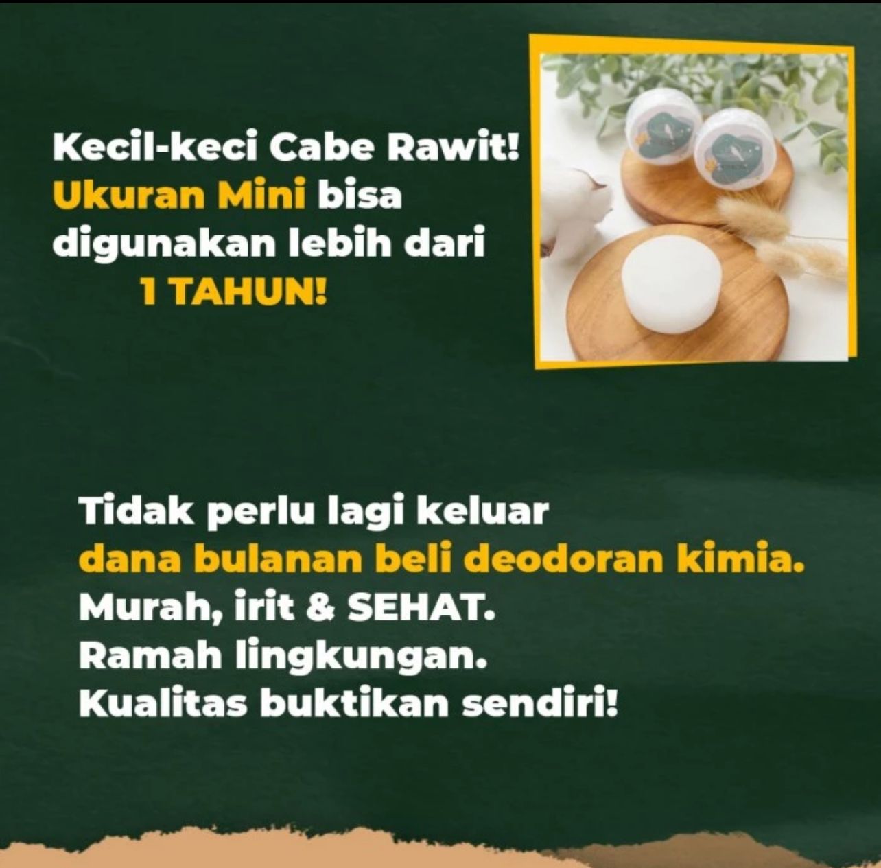 Natural Deodorant | Batu Tawas Deodorant Alami Penghilang Bau Badan