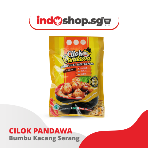 Chewy Tapioca Balls with Peanut Sauce | Cilok Kacang Pandawa 300 gr 3 level kepedasan