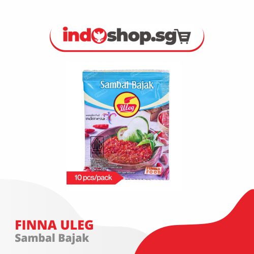 Uleg Sambal Terasi/ Sambel Ijo / Pedas / Kemiri/ Rawit/ Bawang/ Teri / Terasi / Kecombrang / Bajak (10sachet x 20g)