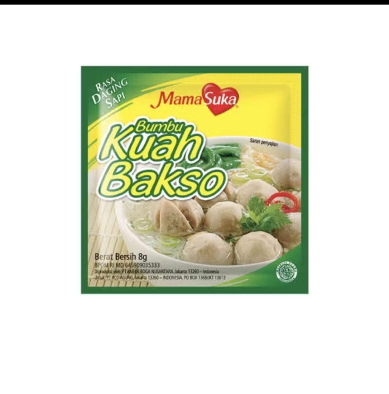 Kuah Baso Mamasuka Sachets (1 renceng 12 Sachets)