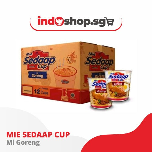 Mie Sedaap Cup Korean Spicy Chicken | Ayam Nampol | Kari Spesial | Rawit Bingit Kuah Ayam | Rawit Bingit Kuah Baso | Soto | Baso Spesial | Mi Goreng 1 cartoon (12 cup)