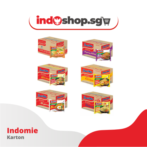 Indomie Instant Noodle 1 Carton 40 pcs | Mie Goreng | Ayam Bawang | Ayam Spesial | Soto Mie | Kaldu Ayam | Kari Ayam