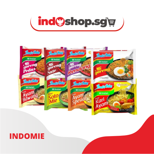 Indomie Instant Noodle Mix Flavors min 10 pcs | Mi Goreng | Ayam Bawang | Kaldu Ayam | Kari Ayam - #indoshop#