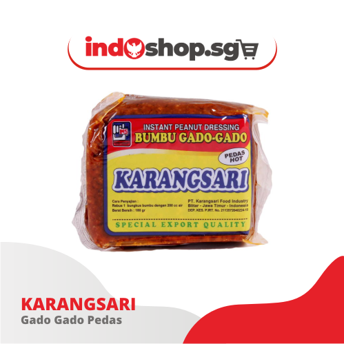 Peanut Sauce | Karangsari Bumbu Pecel | Karangsari Bumbu Gado Gado | Tidak Pedas | Sedang | Pedas