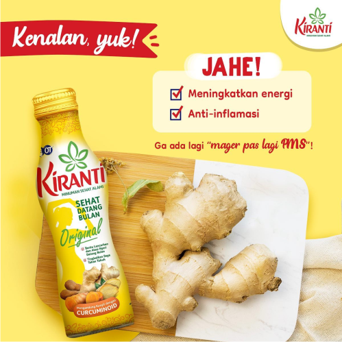 Kiranti Herbal drink bottle 150ml healthy drink to help relieve menstrual pain #indoshop#