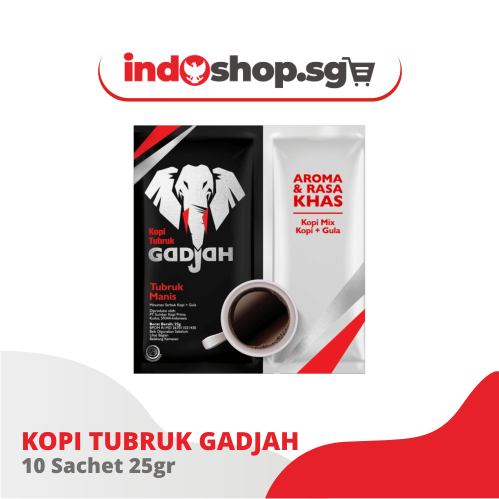 Bold Black Coffee | Kopi Tubruk Gadjah Aroma dan Rasa Khas | Elephant/Gadjah Black Coffee