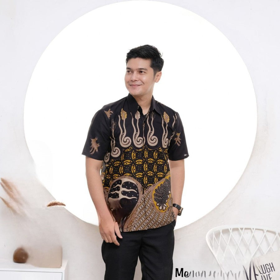 Baju batik pria hem batik M L XL XXL 5L 6XL bigsize jumbo pria