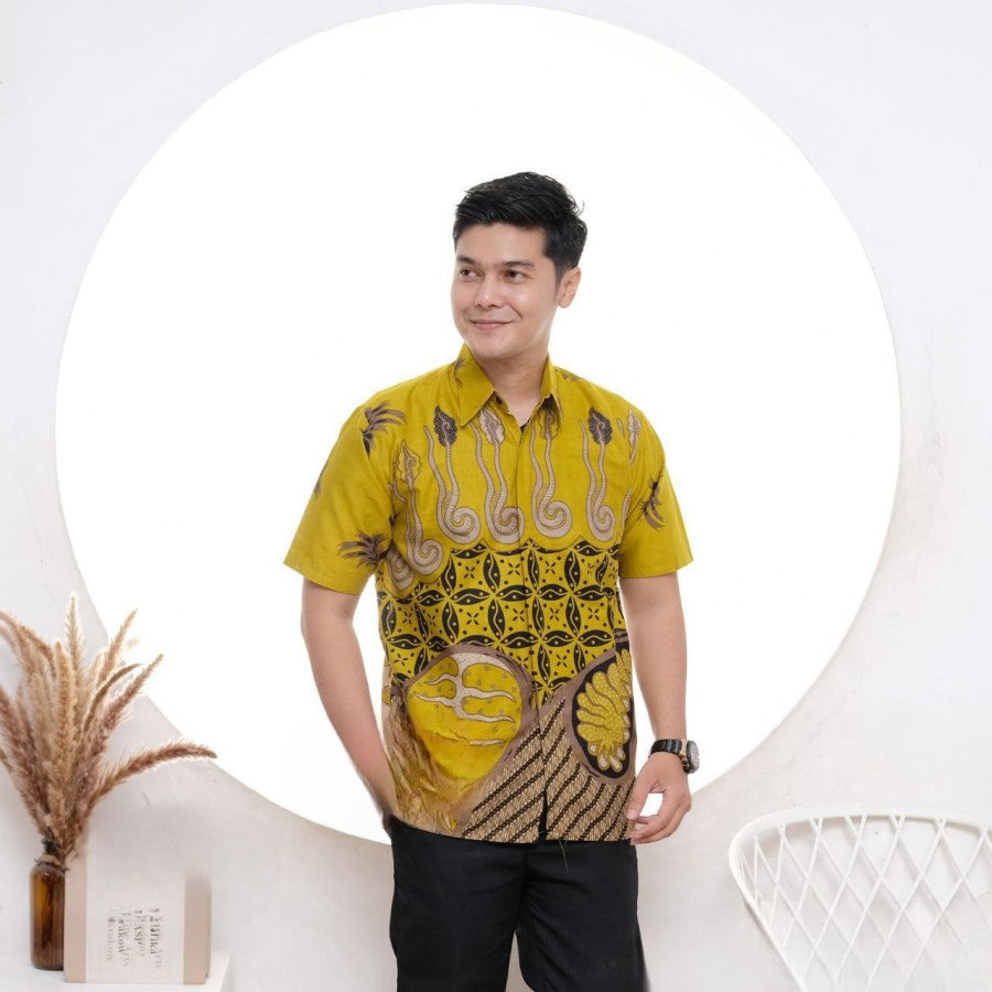Baju batik pria hem batik M L XL XXL 5L 6XL bigsize jumbo pria