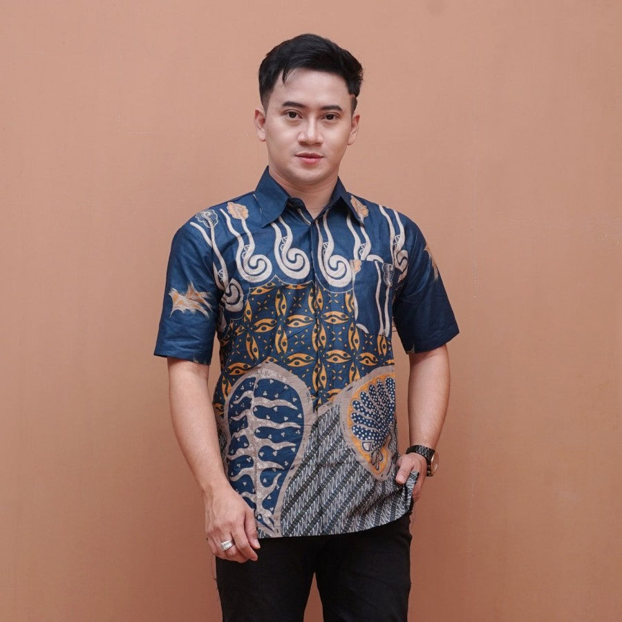 Baju batik pria hem batik M L XL XXL 5L 6XL bigsize jumbo pria