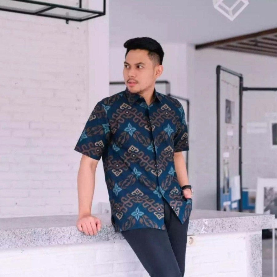 Baju batik pria hem batik M L XL XXL 5L 6XL bigsize jumbo pria