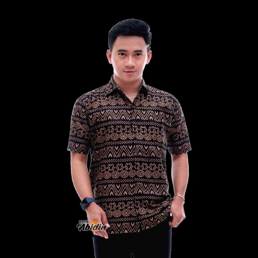 KEMEJA BATIK PRIA LENGAN PENDEK - BAJU BATIK PRIA PEKALONGAN TERLARIS