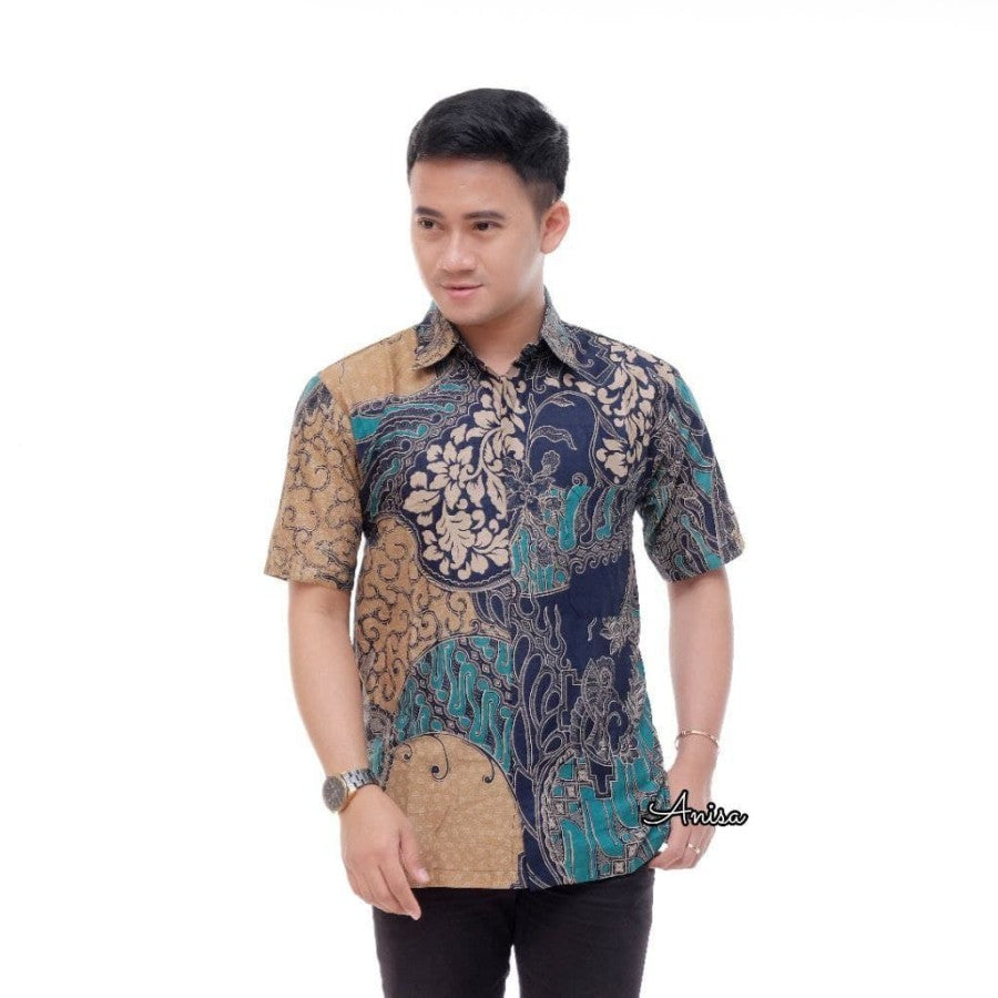 BAJU KEMEJA BATIK PRIA UKURAN SUPER JUMBO SAMPAI XL6 SERAGAM LCc