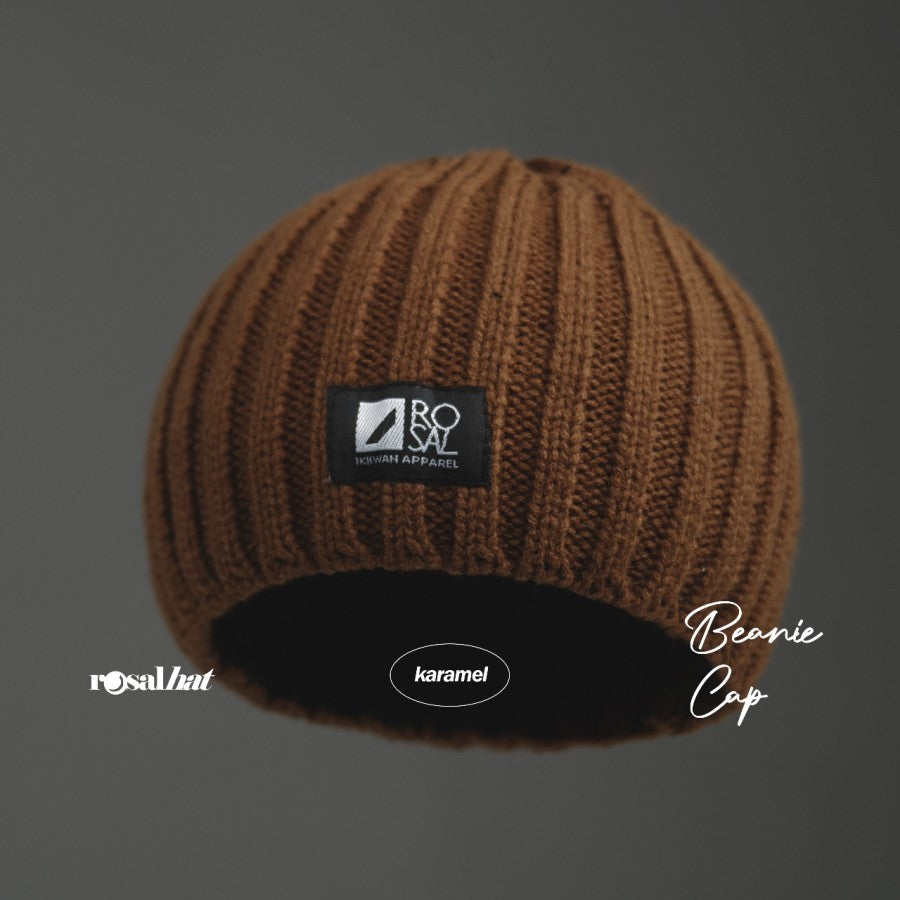 Peci rajut sholat kupluk cotton cap pria original rosal