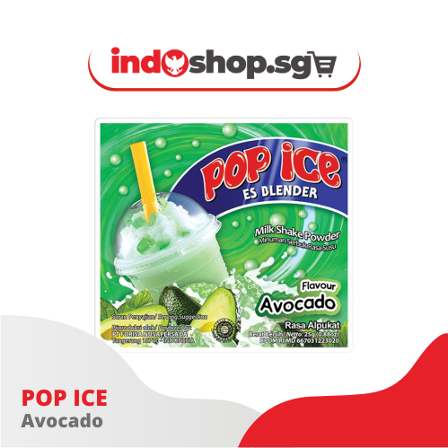 Milk Ice Powder | Pop Ice Avocado, Mango, Cappuccino, Strawberry & Vanilla Blue 1 renteng 10 pcs