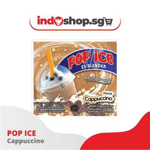 Milk Ice Powder | Pop Ice Avocado, Mango, Cappuccino, Strawberry & Vanilla Blue 1 renteng 10 pcs