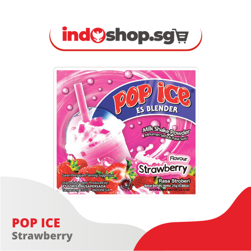 Milk Ice Powder | Pop Ice Avocado, Mango, Cappuccino, Strawberry & Vanilla Blue 1 renteng 10 pcs