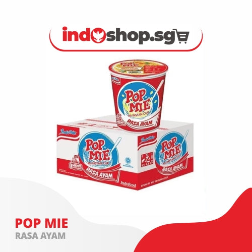 WHOLESALE Pop Mie Cup Bundle of 24x 75GR | 1 Carton Mix Flavors | Instant Noodle