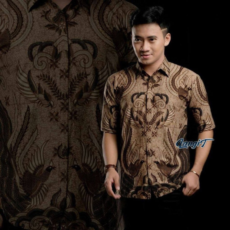 Kemeja Hem Batik Pria lengan pendek murah grosir obral seragaman